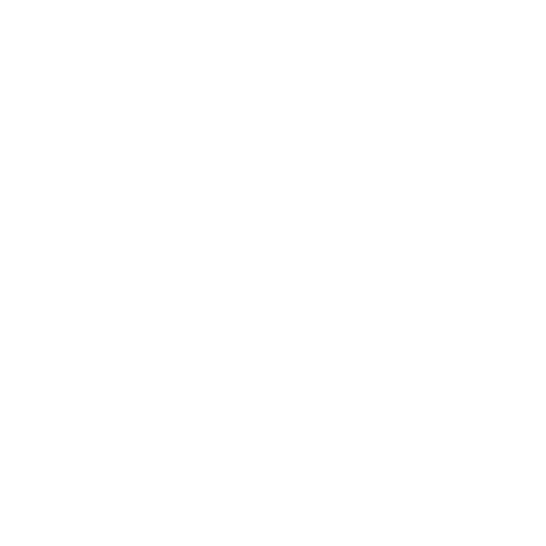 White recycling symbol with arrows on a transparent background