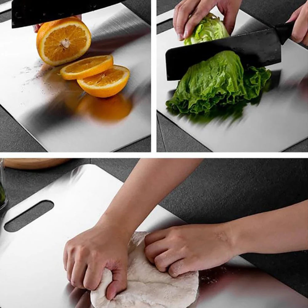 Titanium Cutting Board multi-purpose surface for slicing, kneading, and chopping fruits or vegetables