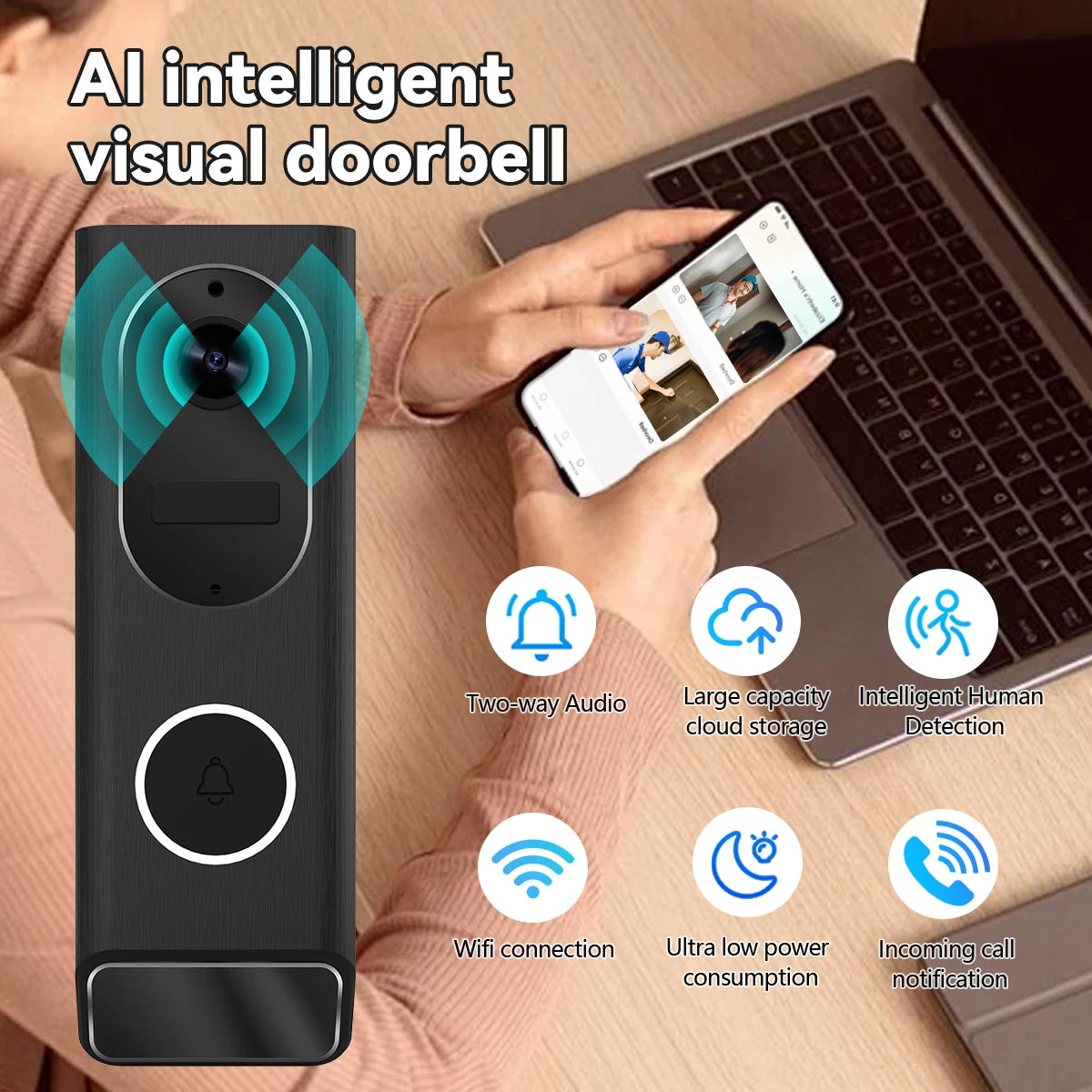 Wireless Video Doorbell Camera