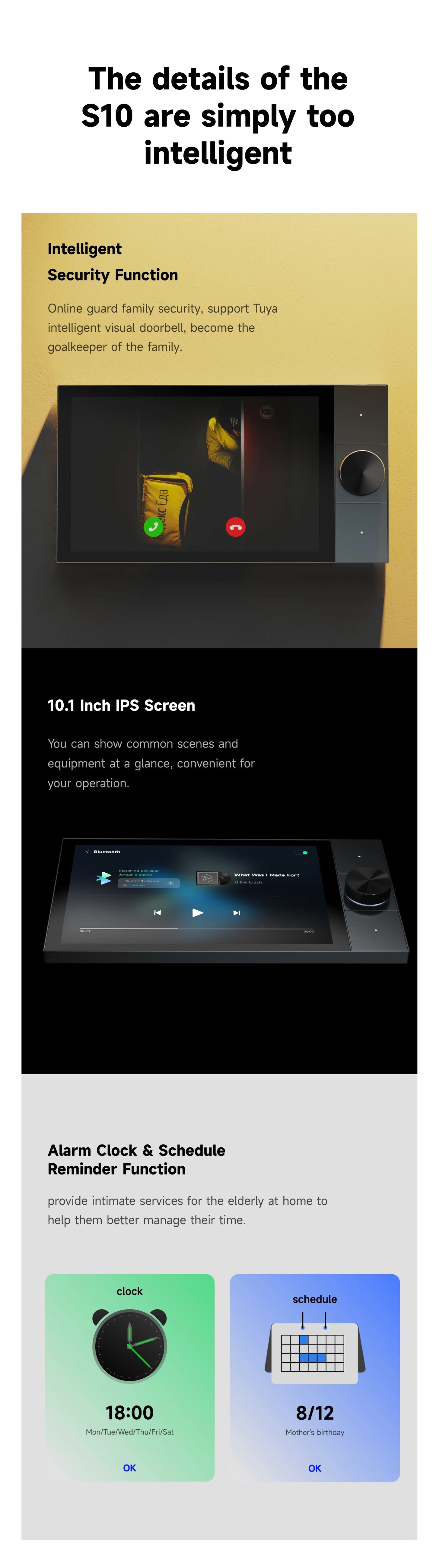 Smart Home Touch Screen Control Panel
