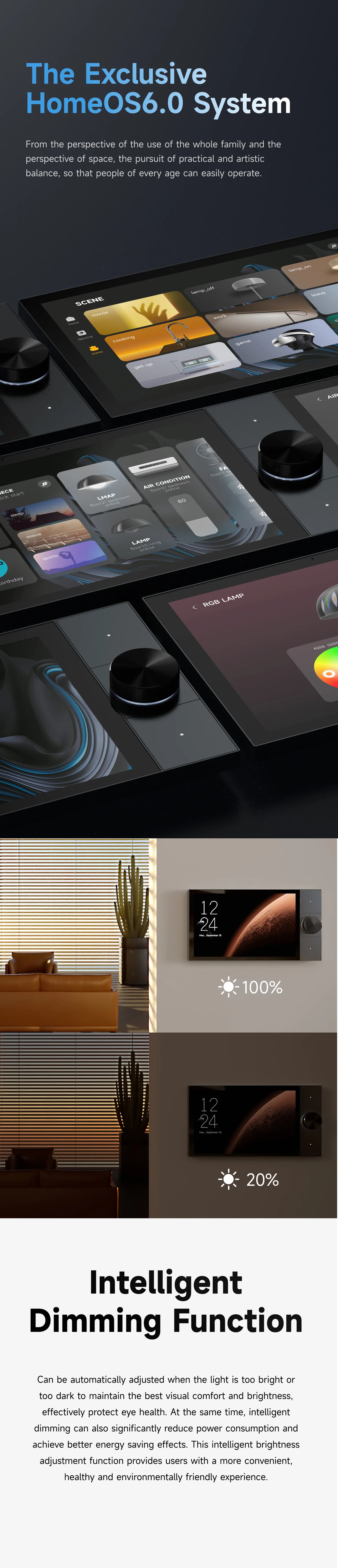 Smart Home Touch Screen Control Panel