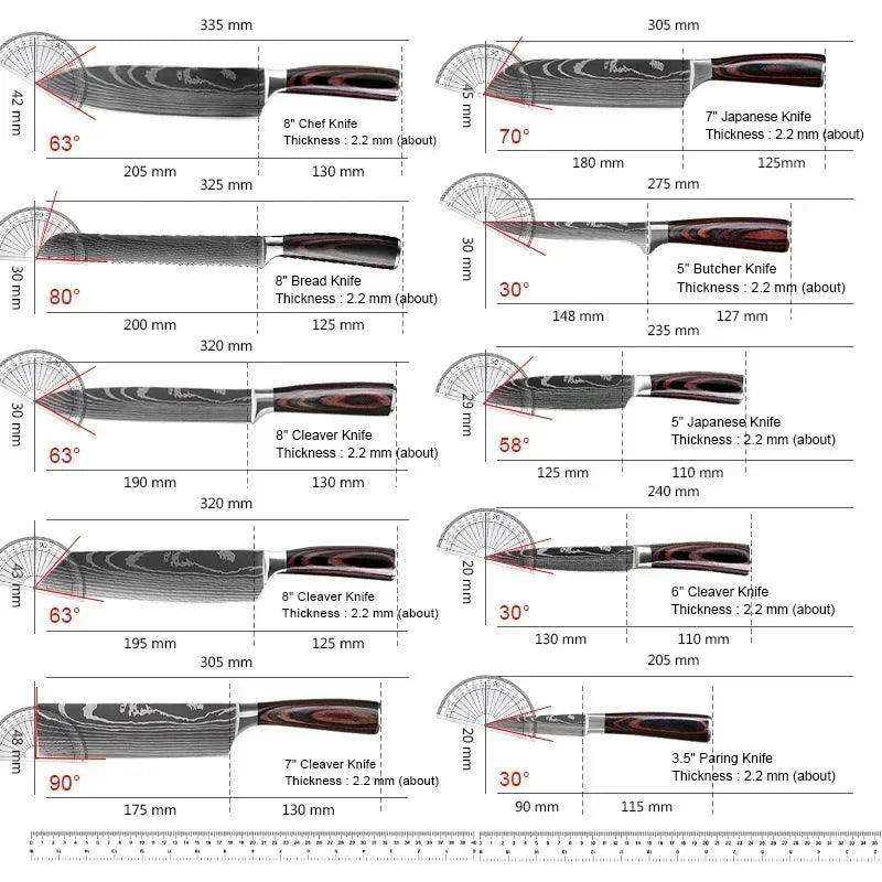 Professional  Kitchen Knives