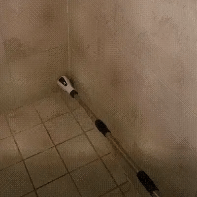 7-in-1 Electric Cleaning Brush scrubbing kitchen floor tiles — cordless design for quick, effortless cleaning